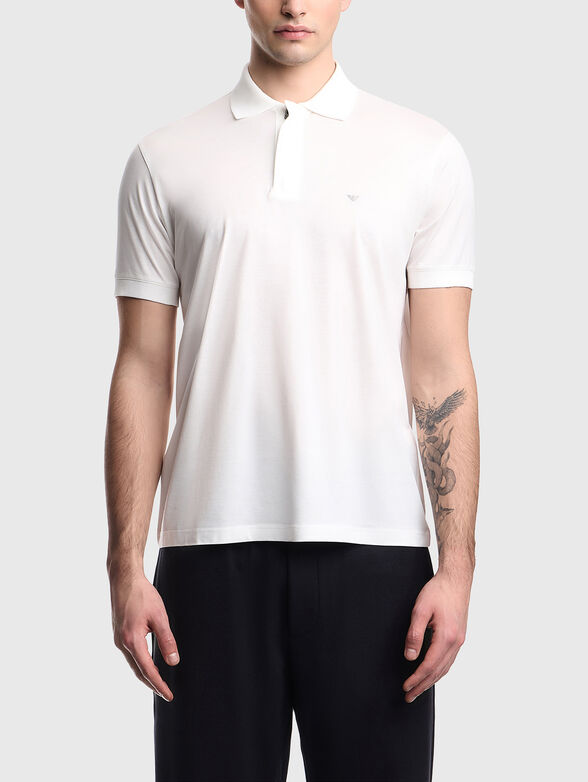 Cotton-blend polo shirt - 1