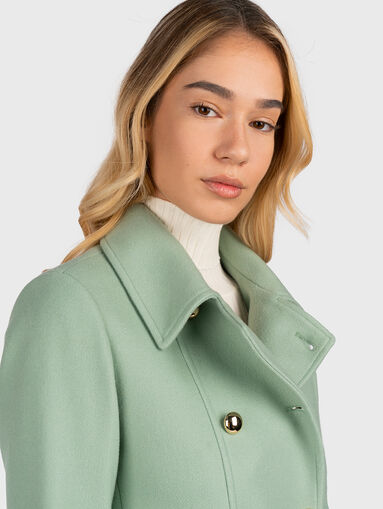 Black double-breasted coat - 3