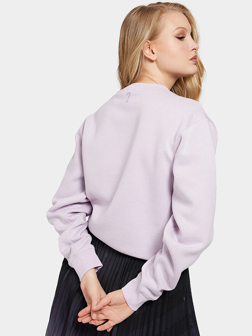 LAILA sweatshirt with logo with holographic effect - 3