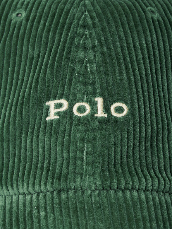 Cotton baseball cap with logo embroidery - 3