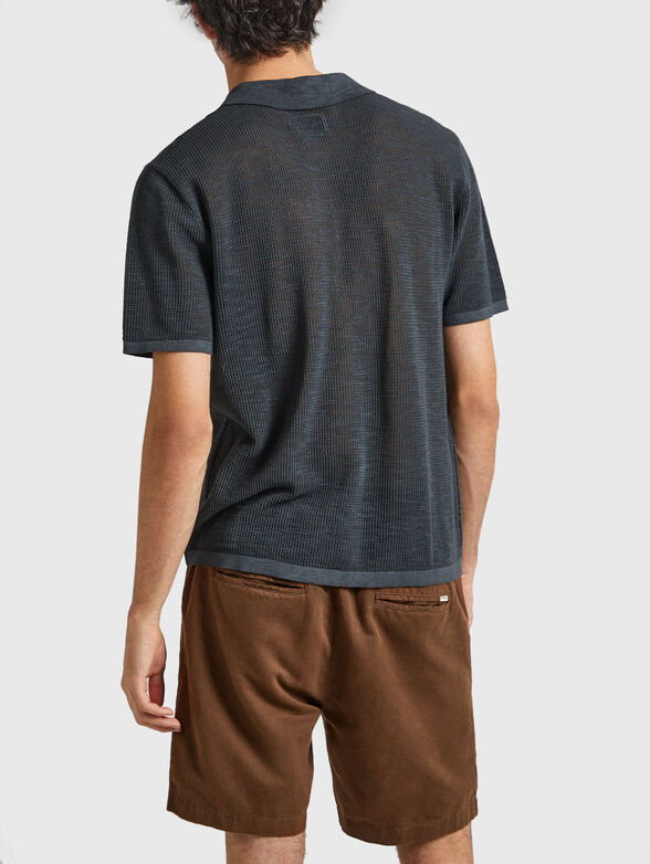 MAYER dark grey shirt with accent pockets - 3