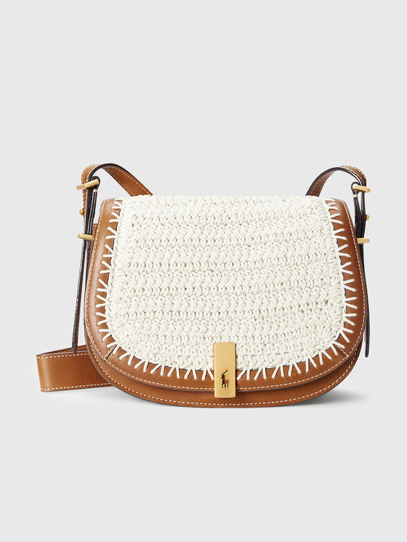 Crossbody bag with knitted accents - 1