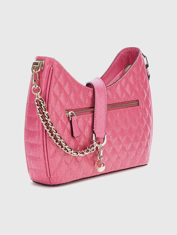 YARMILLA beige hobo bag with quilted effect - 2