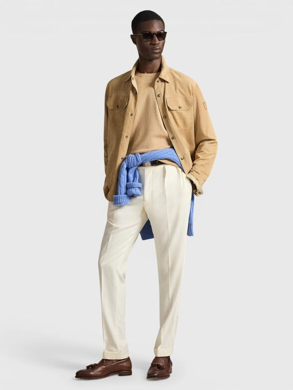 Short-sleeved sweater with embroidered logo - 2