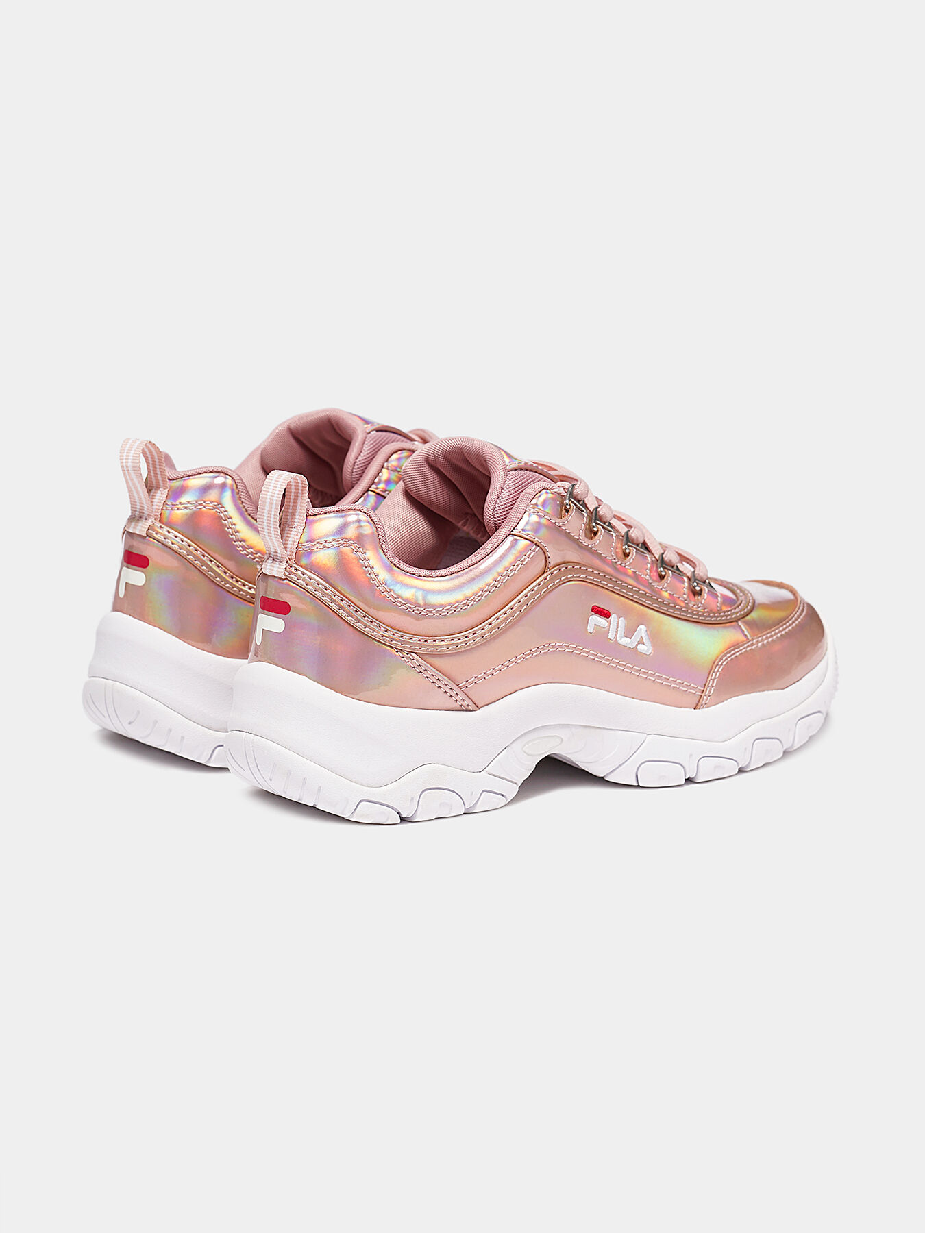 Pink glossy fila shoes online