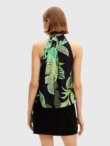 Halter neck top with print - 3
