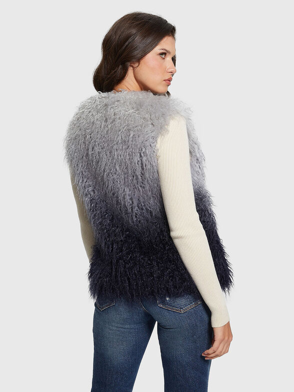 CRISTINA DEGRADE eco fur vest - 2