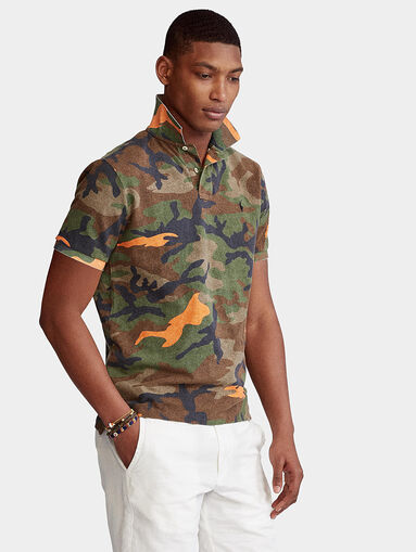 Polo shirt with camouflage print - 3