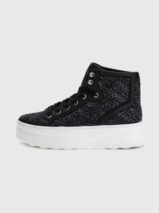 Обувки с апликирани кристали  - 1