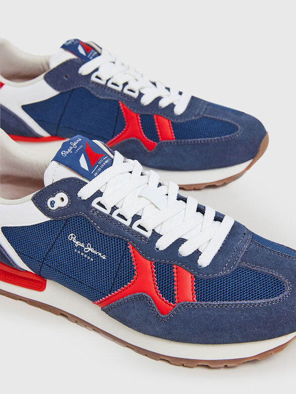BRIT RETRO sports shoes with red details - 4