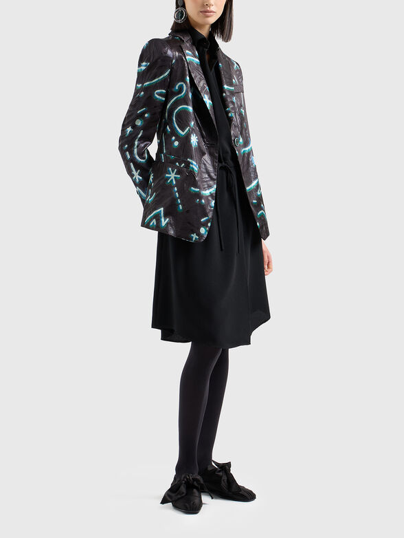 Mini dress with long sleeves - 2