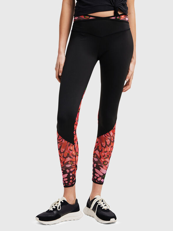 Sports leggings with contrasting details - 1