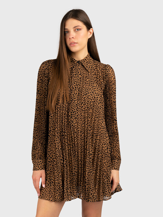 Mini dress with long sleeves - 1