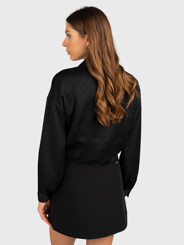 Black shirt with  print - 3