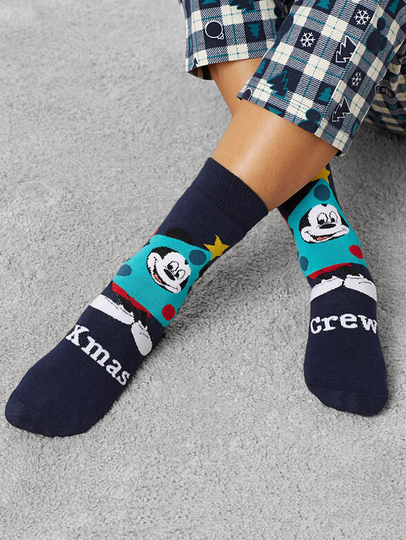 DISNEY FAMILY CREW socks with Christmas motifs - 1