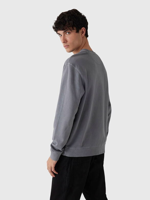 Sweatshirt with oval neckline and print - 3