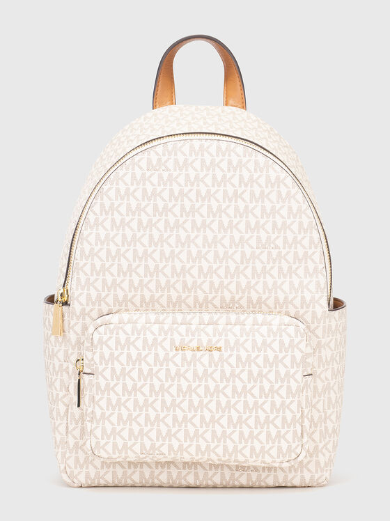 Раница с акцентен лого принт - 1