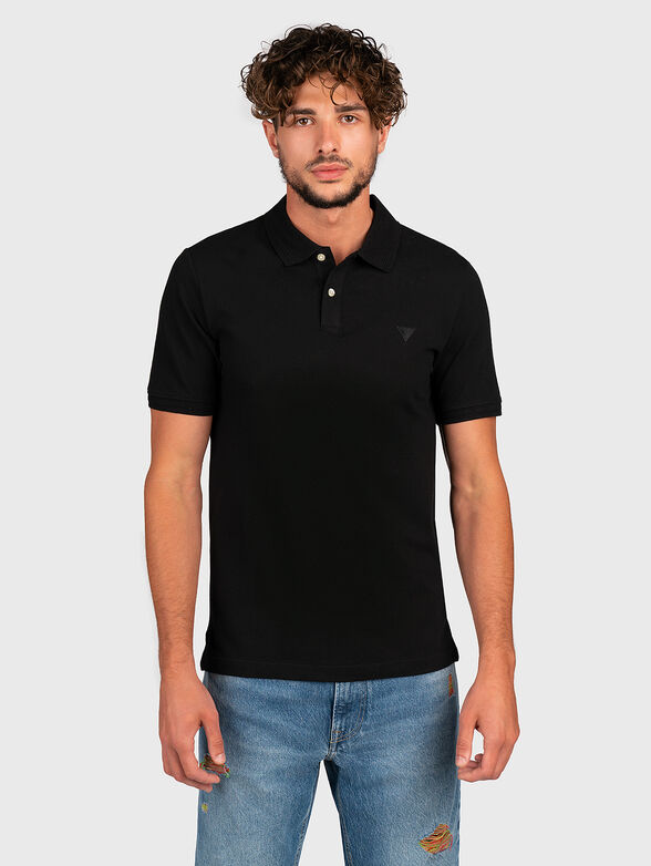 Black cotton polo-shirt LYLE  - 1