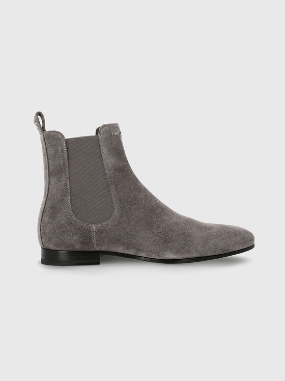 Suede boots in grey  - 1