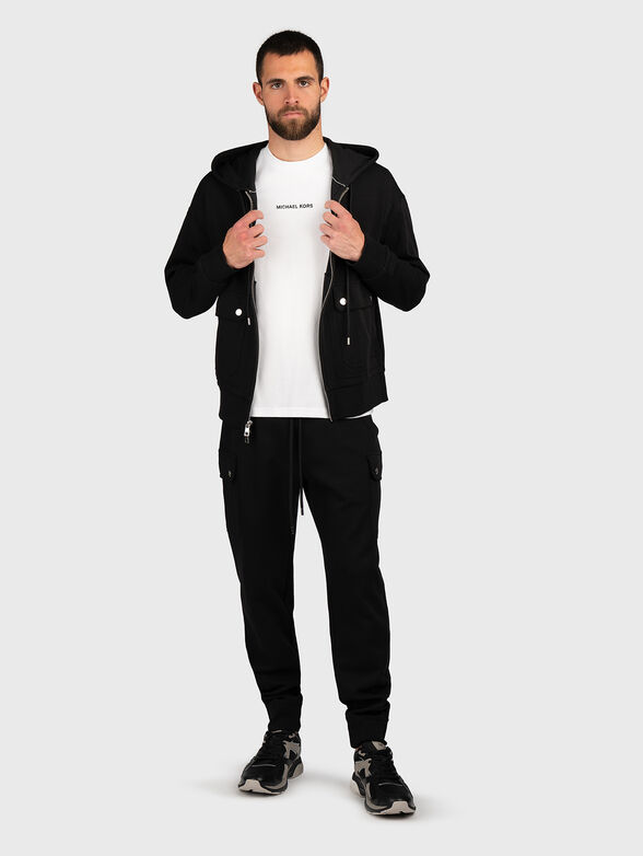Sweatshirt with hood and zip - 1