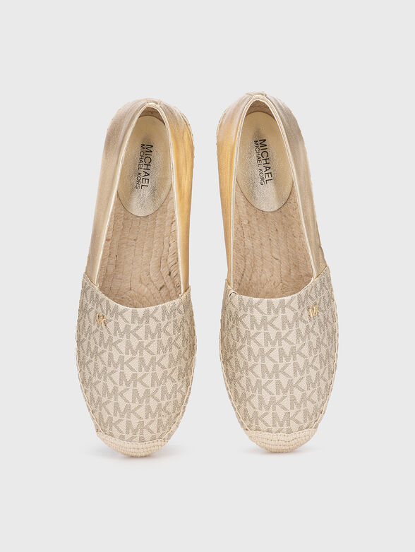 KENDRICK leather espadrilles with monogram design - 5