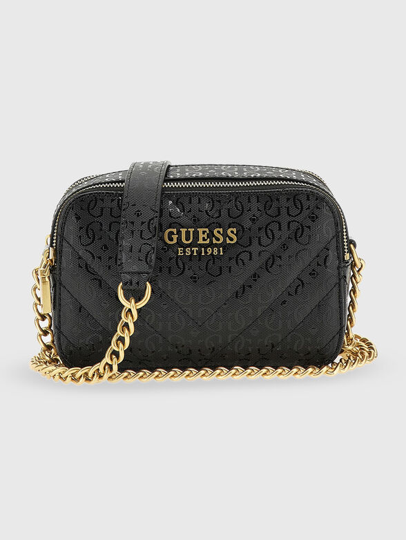 Quilted crossbody bag in black color - 1
