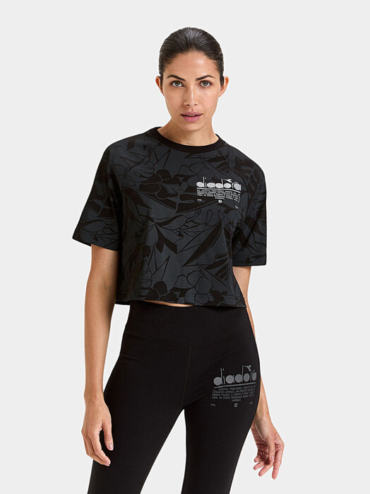 MANIFESTO cotton T-shirt in black