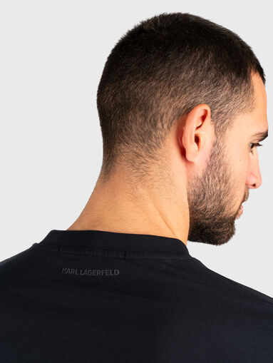 Cotton T-shirt with logo  - 4