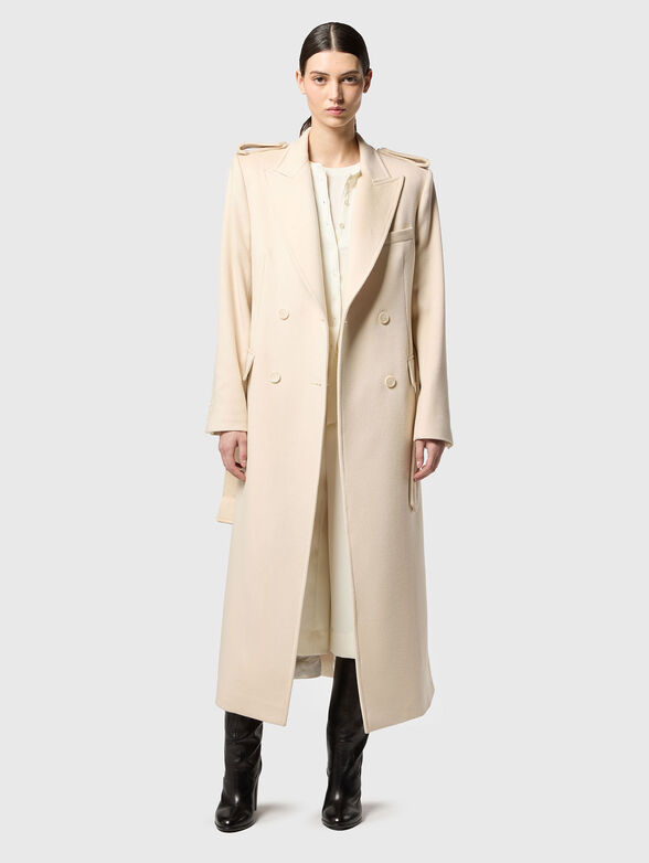 Wool and cashmere coat with belt - 2