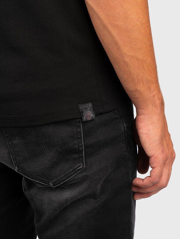 GMTS 036 black T-shirt with print on the back - 4