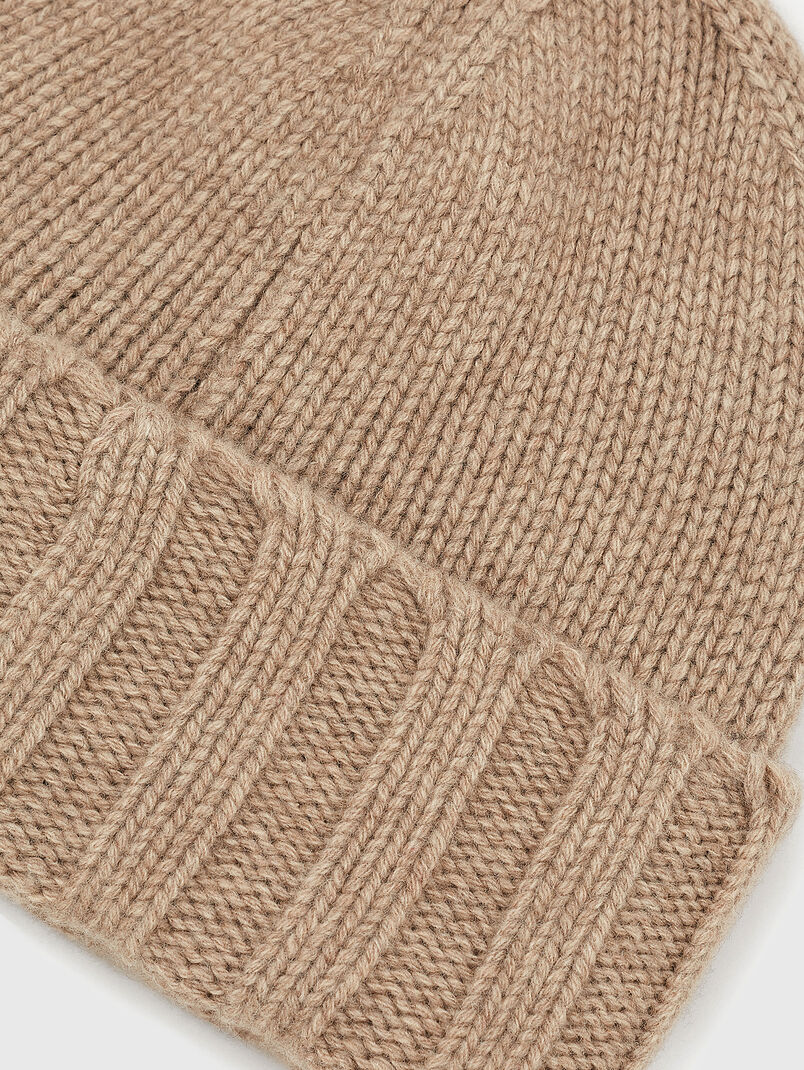 Cashmere beanie hat - 3