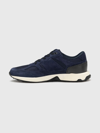 Suede and textile sneakers - 4
