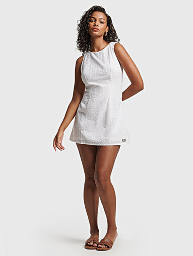 VINTAGE mini dress with embroidery - 5