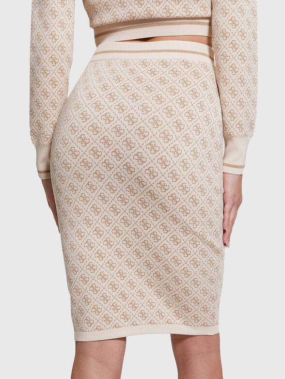 Skirt with 4G monogram print - 2