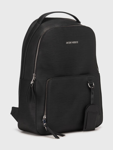 Black backpack with logo detail - 5