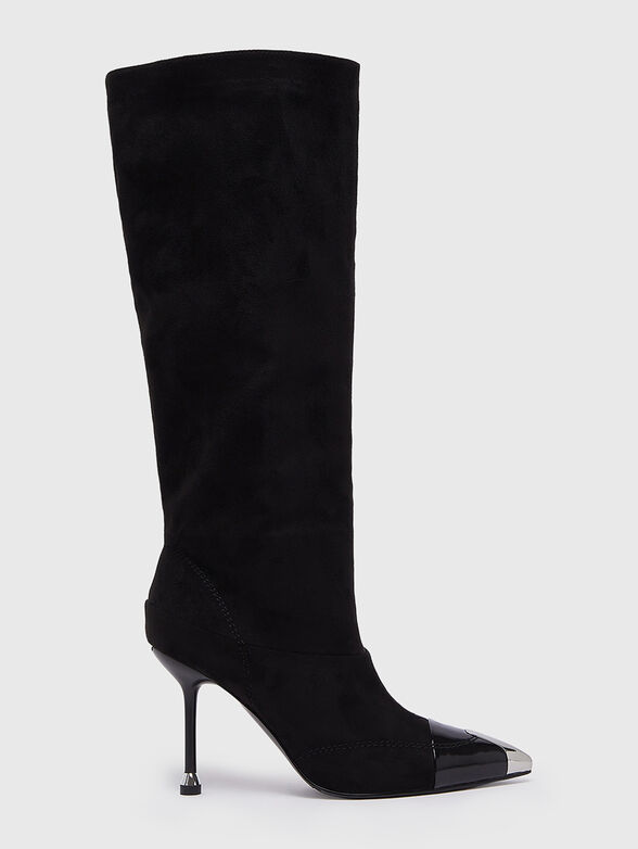 Black eco leather boots - 1