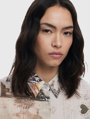 Shirt with multicolored print  - 5