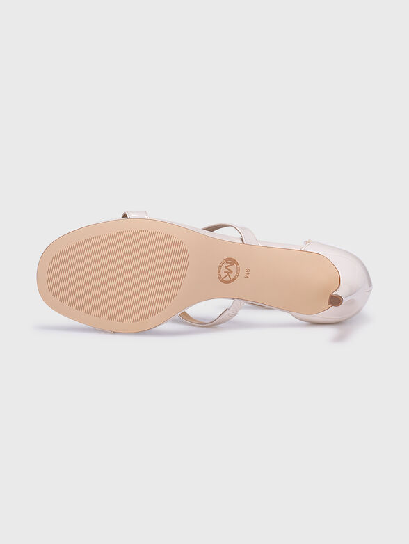 KODA heeled sandals in ecru color - 5