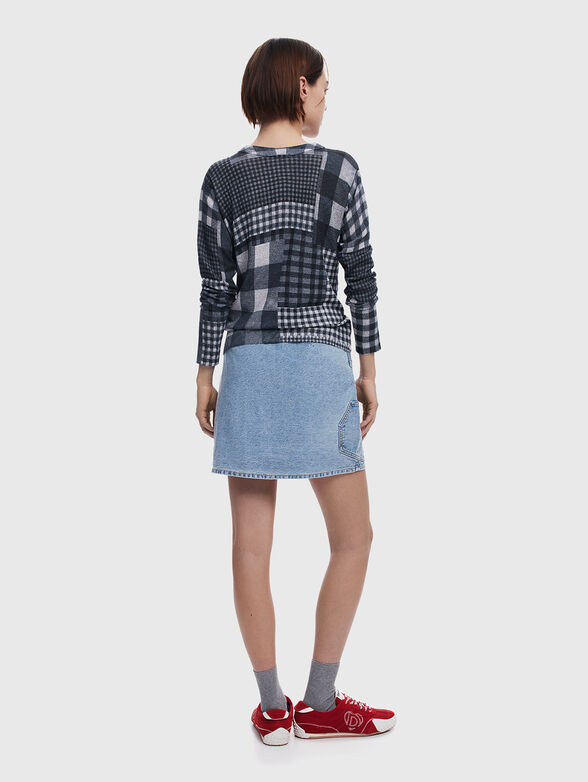 Sweater with oval neckline and print - 3