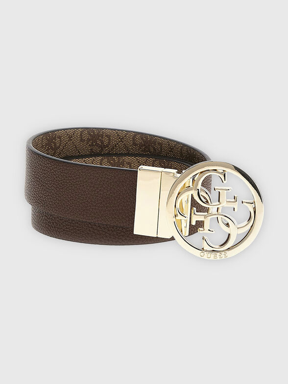 NOELLE double-face belt with logo buckle - 1