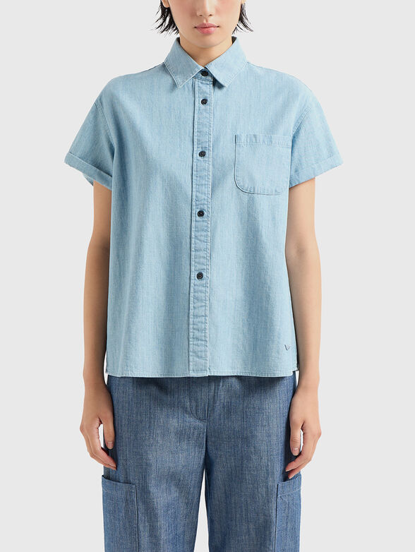 Short sleeve shirt with logo detail - 1