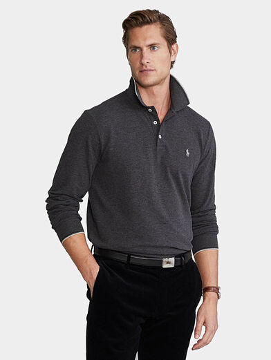 Polo-shirt with long sleeve - 1