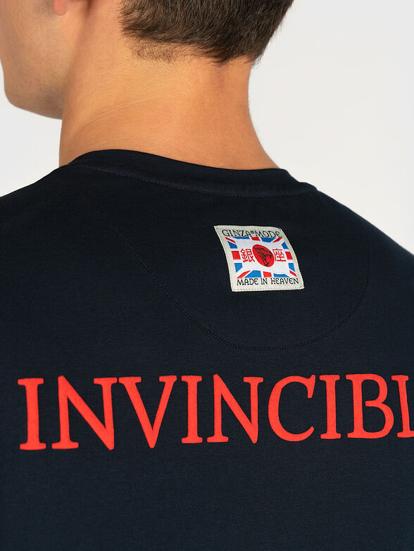 T-shirt in blue color - 4