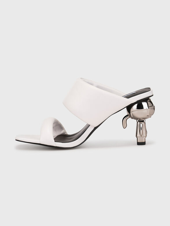 IKON black sandals with accented heels - 4