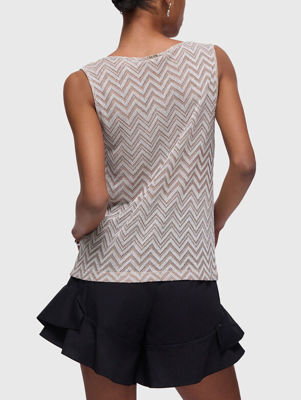 Knit top with V-neck - 3