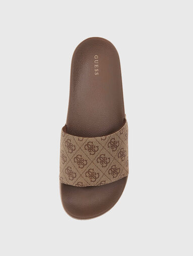 TOKYO slippers with monogram print - 4