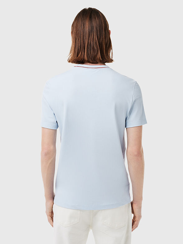 Cotton blend piqué T-shirt  - 3