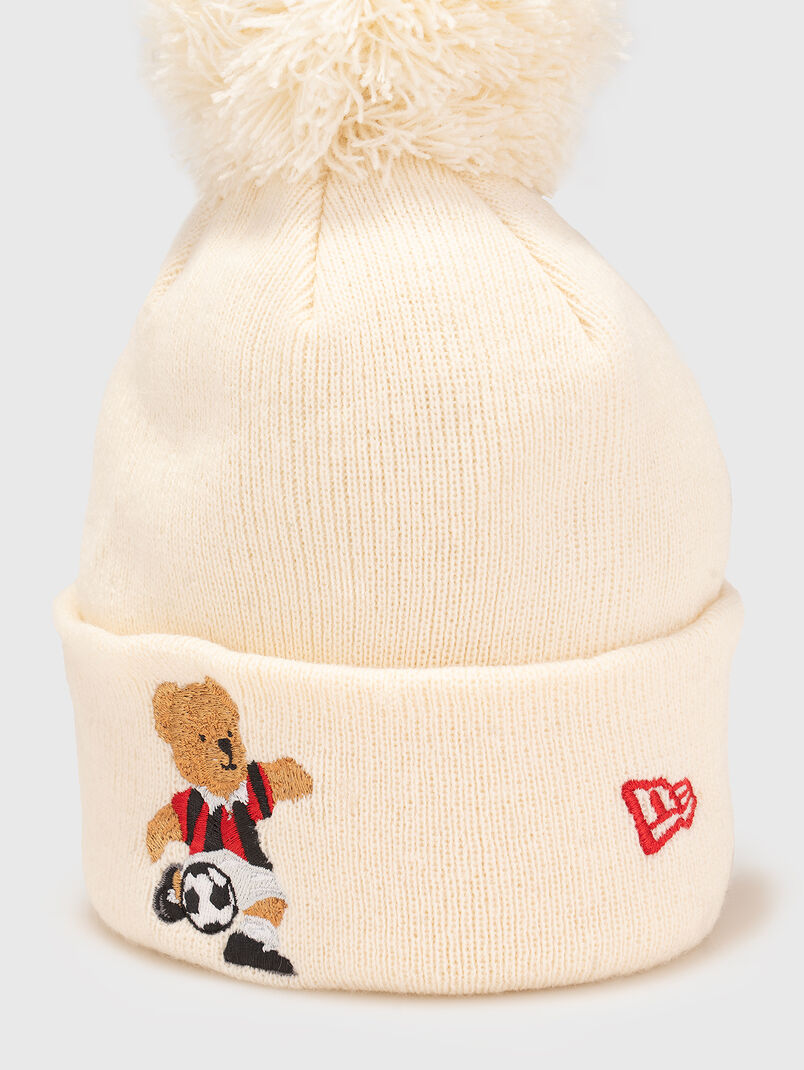 NEW ERA X AC MILAN beanie with embroidery - 3