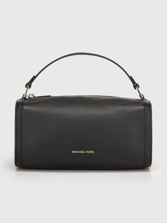 Leather crossbody bag in black - 1