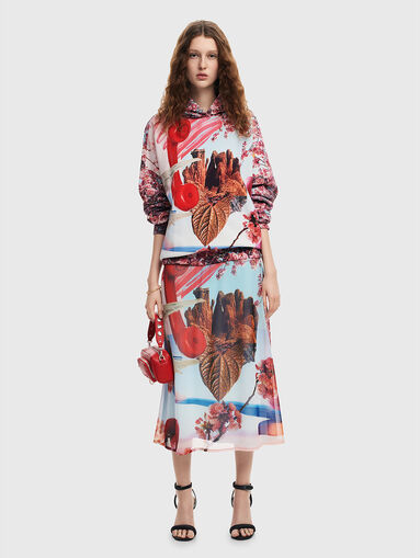 Sweatshirt with multicolour print - 5